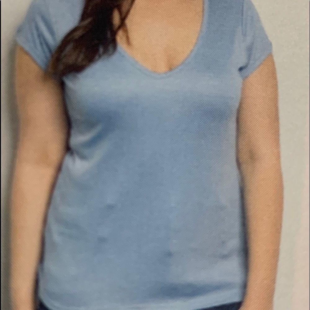 Blue Leopard Plus Size Top - Picture 2 of 4